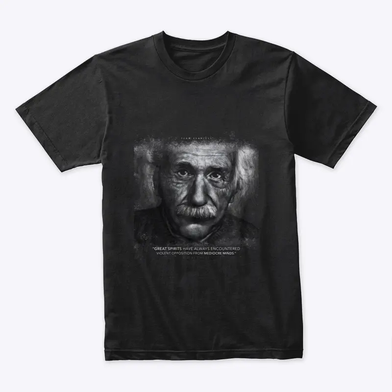 Albert Einstein "Mediocre Minds" Apparel