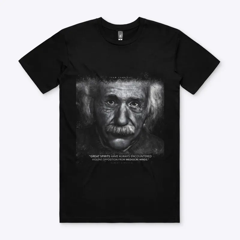 Albert Einstein "Mediocre Minds" Apparel