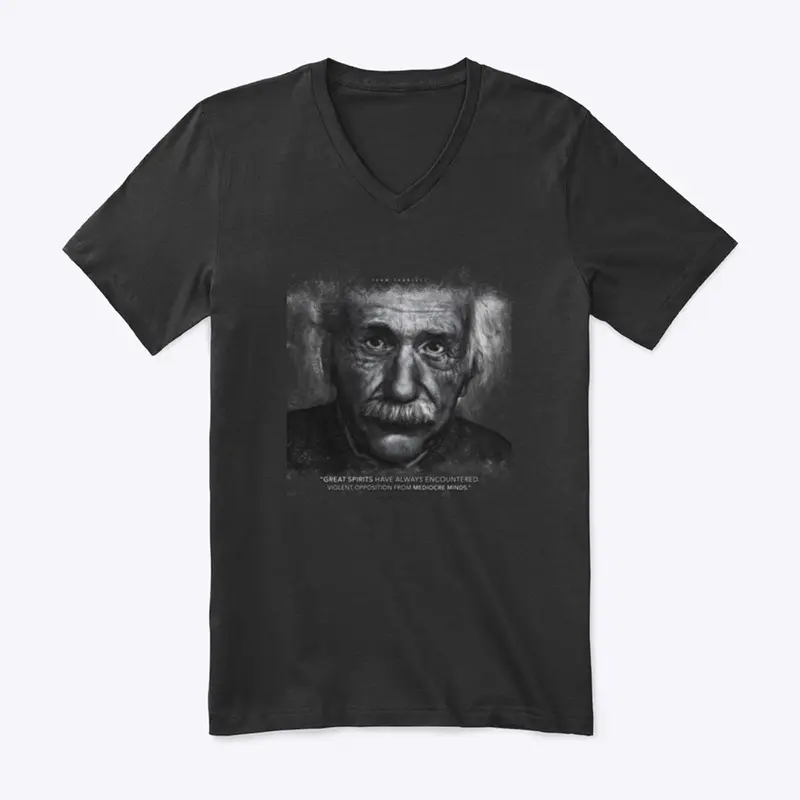 Albert Einstein "Mediocre Minds" Apparel