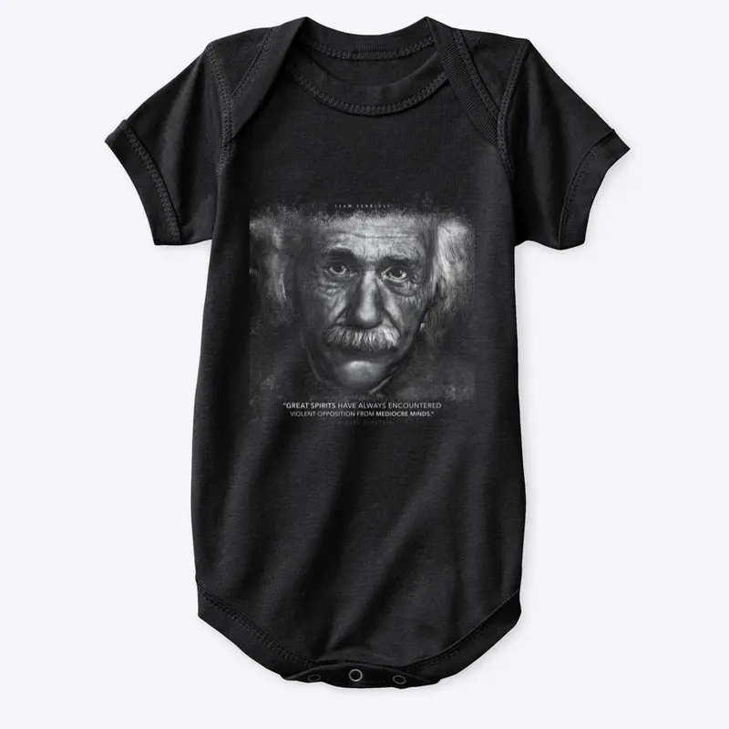 Albert Einstein "Mediocre Minds" Apparel