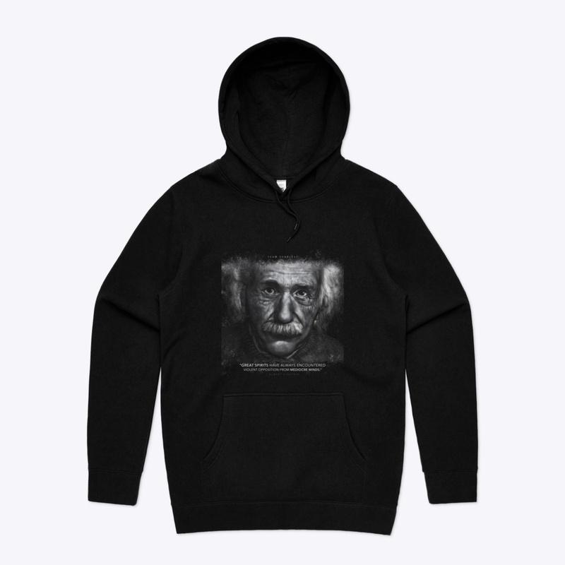 Albert Einstein "Mediocre Minds" Apparel