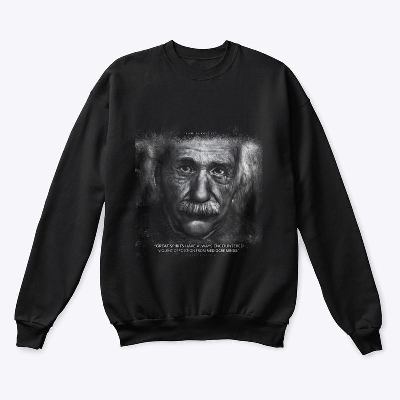 Albert Einstein "Mediocre Minds" Apparel